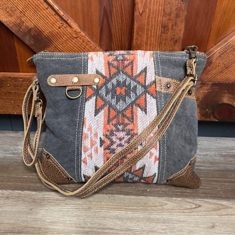 Myra Bag Crossbody Diego Upcycled Canvas Purse